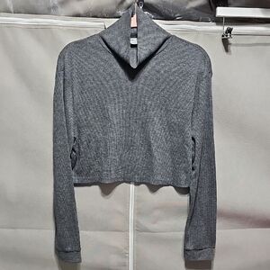 Double Zero Charcoal Knit Turtleneck